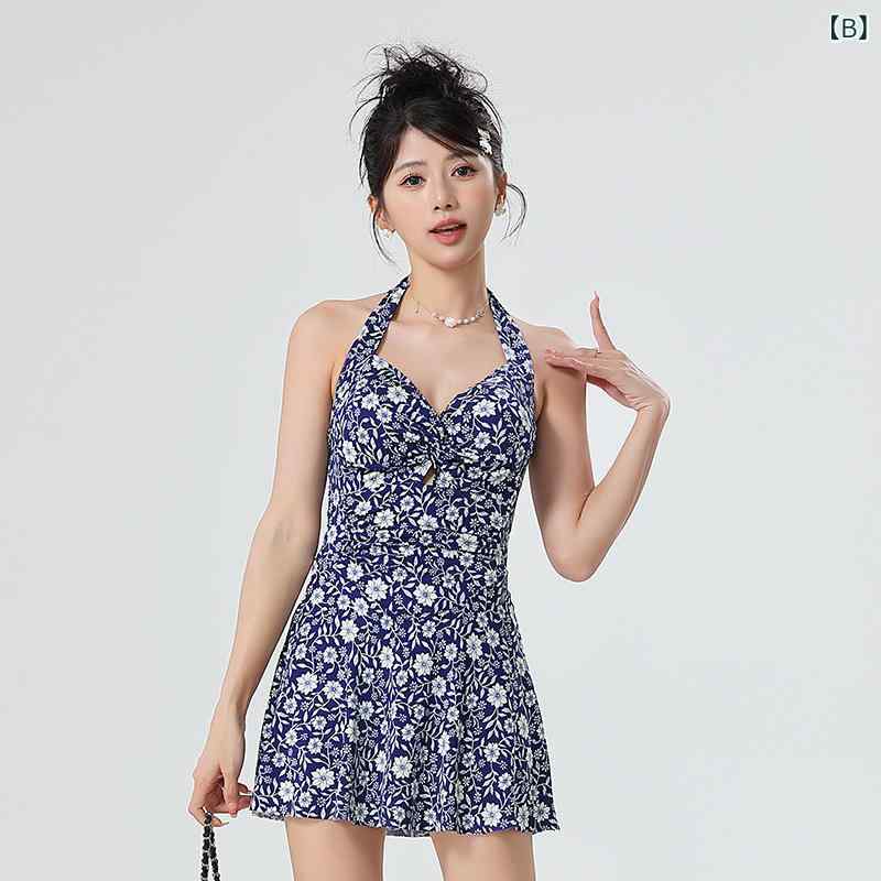 水着 レディース 体型カバー 着痩せ効果 ワンピース 大きいサイズ ぽっちゃりさん向け 温泉 プール スイミング 花柄 ショートスリーブ 半袖 胸パッド付き 高級感(x2)