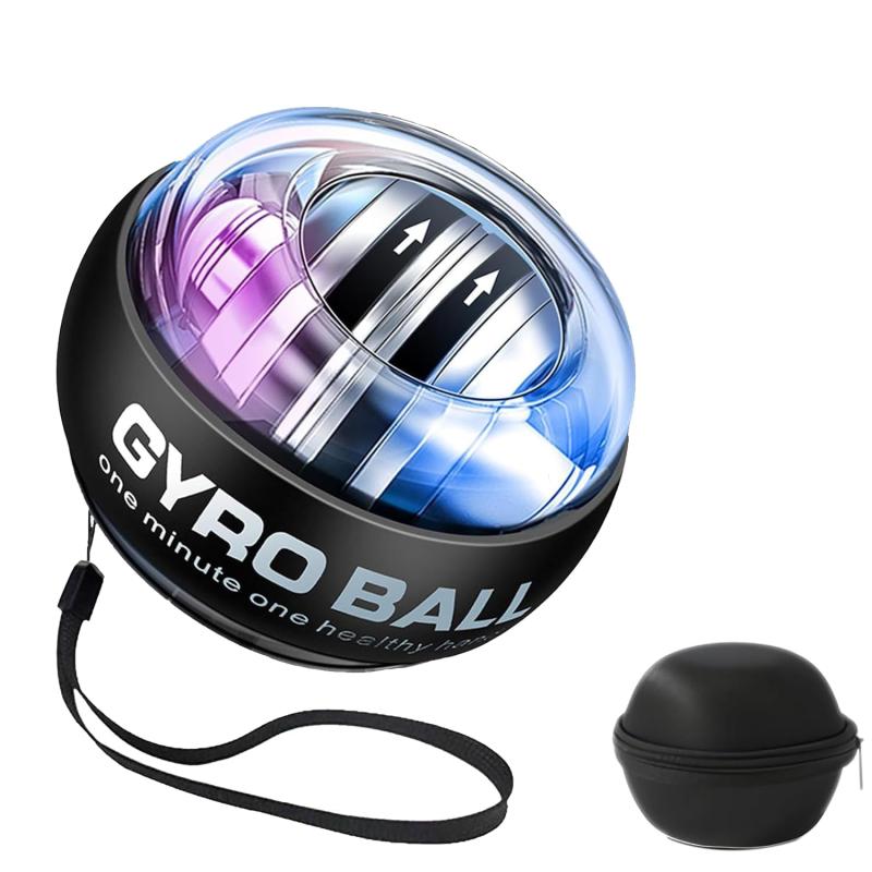 スナップボール パワーボ ール 筋トレ パワーボール スタート 腕の筋トレボー ル 握力 ボール LED発光 トレーニング ジャイロ回転 ストレス発散 手首強化 静音 筋トレ トレーニング 収【便利なスタート機能】：スタート機能により、回転の開始はローターを一方向に回転させた後に手をはなすだけ従来品のようにひもをローターに巻き付ける時間と手間がかからず、ストレスフリーな設計となっています。【手首、指、腕を鍛える】：高速のジャイロ回転ローターで遠心力をつくり、ボールを掴んでコントロールすることで手首、前腕、上腕部の筋肉や握力を鍛えられる便利なトレーニング器具です。回転数8000rpm は14Kg相当の負荷をかけることができます。回転数が上がれば上がるほど加える力を必要とする為、手首や腕、指の筋力増加のための運動器具として非常に有効なスナップボールです。【携帯に便利】：大きさも野球のボールほど。持ち運びも楽なので重たいダンベルなどの器具を使用するより、はるかに安全で楽しく効率よく鍛える事が出来ます。【多種の人に適している】：事務室の従業員、腹圧、四肢麻痺、活動が少なく、血行不良のために長期的に勉強する学生に非常に適している。腕と前腕の筋肉群を効果的に鍛え、特定の力のトレーニング上肢を促進する。印象的なウォーミングアップは指と靭帯の持久力を高めた。【弊社の営業理念】：1.お客様は第一　2.持続可能な発展。お客様に良いの製品とサービスを届けできるよう、弊社は日々努めて参ります。商品について何か質問や問題があれば、いつでも弊社までご連絡ください。