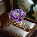 ブローチ レディース 宮廷風 高級感 カーネーション 花モチーフ 多層 上品 電気メッキ加工 フォーマル 結婚式 入学式 卒業式 パーティー プレゼント ギフト...