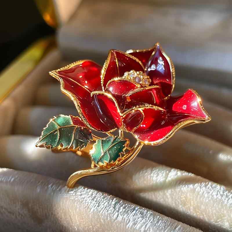 ・素材: 銅・加工: 電鍍・カラー: ローズ01・人気要素: ローズ・機能: 記念、装飾、ギフト・スタイル: オリジナルデザイン・対象: 女性・種類: ブローチ・人気要素カテゴリ: 植物、花