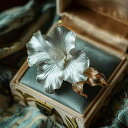 ブローチ レディース 高級感 ビンテージ レトロ エナメル ユッカ 花 植物モチーフ 銅製 本金 電気メッキ加工 オリジナルデザイン アクセサリー(x10)