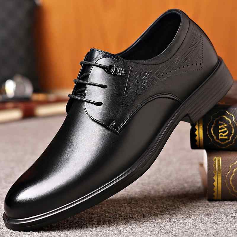 ビジネスシューズ メンズ シニア 滑り止め 通気性 本革 牛革 ソフトアッパー ソフトソール ポリウレタ..