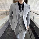 メンズスーツ 大きいサイズ スリムフィット 形態安定 チェック柄 1つボタン スリーピース ビジネス カジュアル 通勤 フォーマル 結婚式|詳細画像