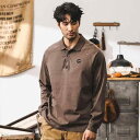 ポロシャツ メンズ ヘビーウェイト 厚手 耐久性 長袖 ルーズフィット オーバーサイズ ヴィンテージウォッシュ加工 アメリカンカジュアル 武骨 秋