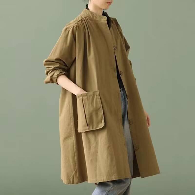 ・スタイル: きれいめ通勤・主な素材: アクリル95%以上・柄: 無地・シルエット: ルーズ・ネックライン: テーラードカラー・袖丈: 長袖・袖タイプ: レギュラー・前立て: シングルブレスト・カラー展開: カーキ、グリーン・サイズ展開: L、XL