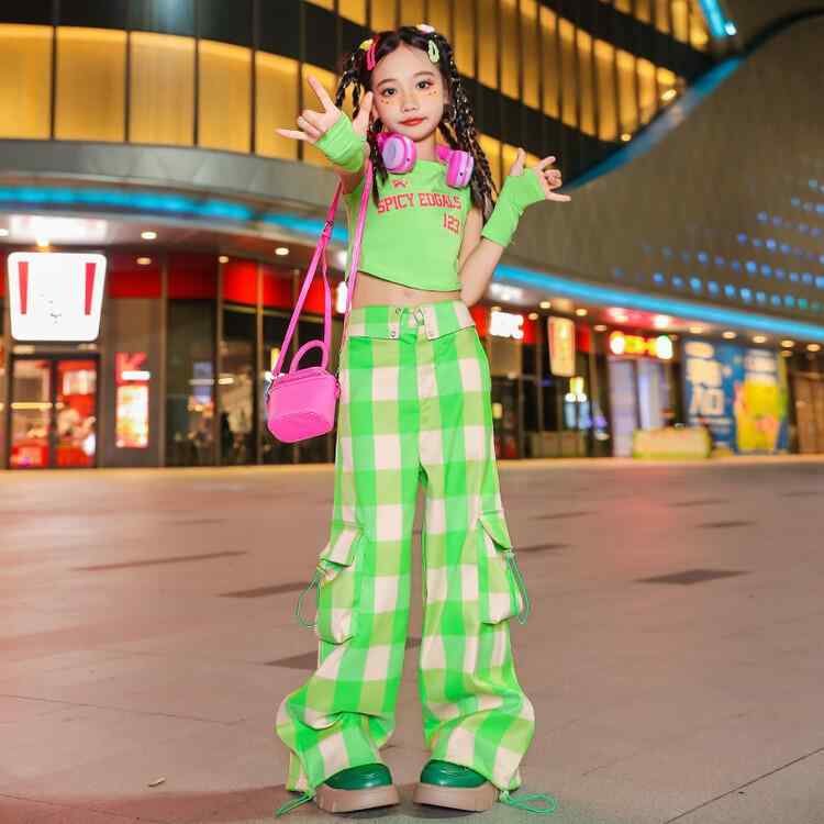 ダンス衣装 キッズ 女の子 ヒップホップ ジャズ ストリートダンス セットアップ 上下セット かっこいい おしゃれ 発表会 ステージ衣装 レッスン着 コットン素材 ゆったり