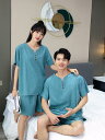 ルームウェア ラミー素材 伸縮性あり ストライプ柄 カップル 男女兼用 メンズ レディース サウナウェア ホテル パジャマ 寝巻き 大きいサイズ ゆったり 中厚...