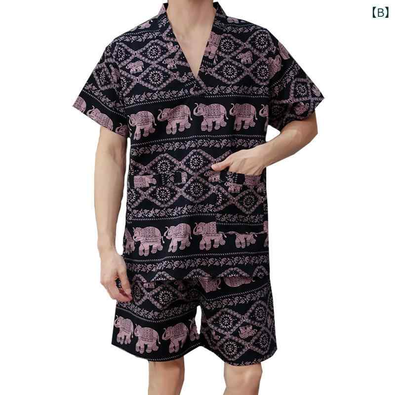 モズラボのルームウェア 男女兼用 綿100% 汗蒸着 パジャマ 吸湿速乾 マッサージ 入浴後 部屋着 リラックスウェア 半袖 ショートパンツ 上下セット ゆったり 大きいサイズ｜アングル3