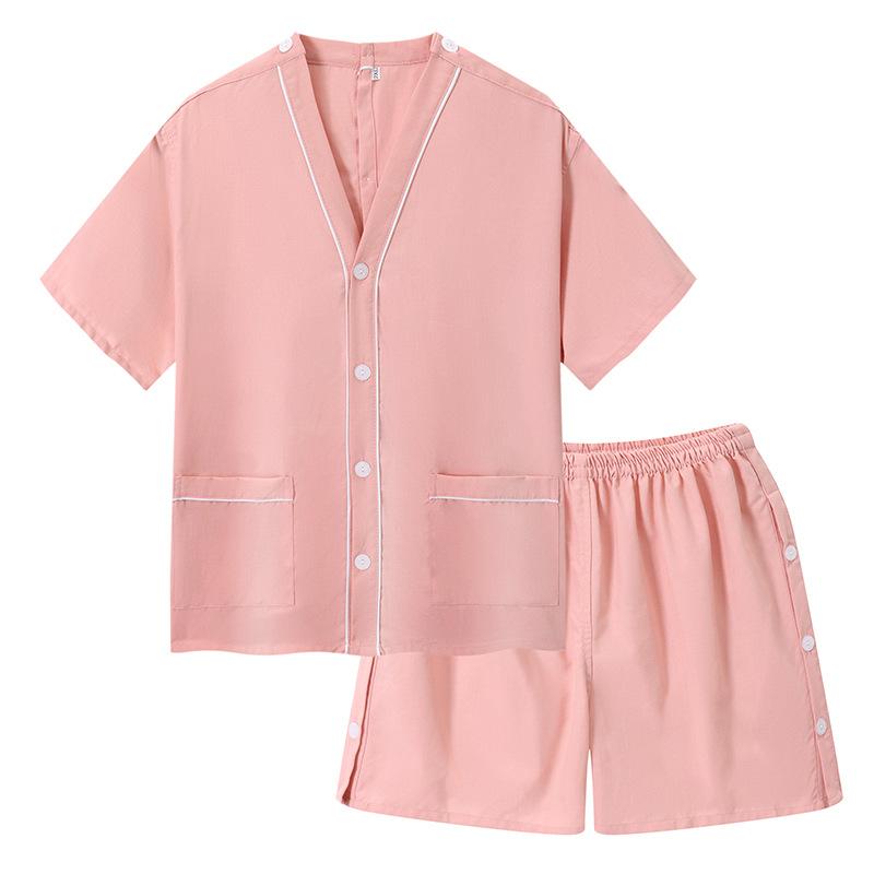 浴衣 男女兼用 メンズ レディース コットン 綿素材 大きいサイズ 施術用 リラックスウェア サウナ 岩盤浴 足つぼ マッサージ カッピング かっさ ゆったり 三分袖 ショートパンツ