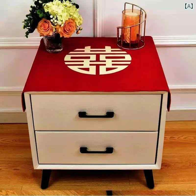 楽天モズラボ防塵マルチクロス 結婚式 ブライダル 赤 厚手 吉祥柄 ポリエステル ベッドサイドテーブル テーブル 冷蔵庫 洗濯機 家電用 目隠し