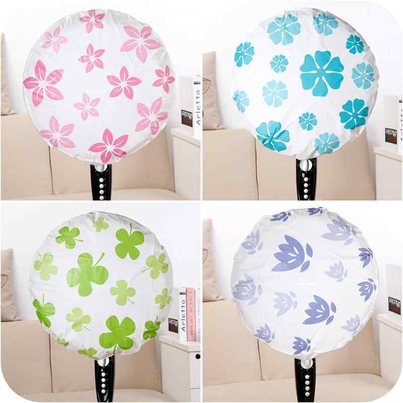 扇風機カバー 子供用 ベビー 指はさみ防止 安全対策 EVA素材 ブルー 花柄 直径50cm ファンガード(x2)