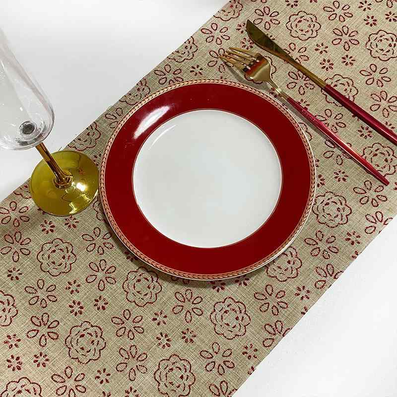 テーブルランナー クリスマス 新年 ホリデー お祝い 高級感 雰囲気作り 北欧風 ポリエステル ロングテ..