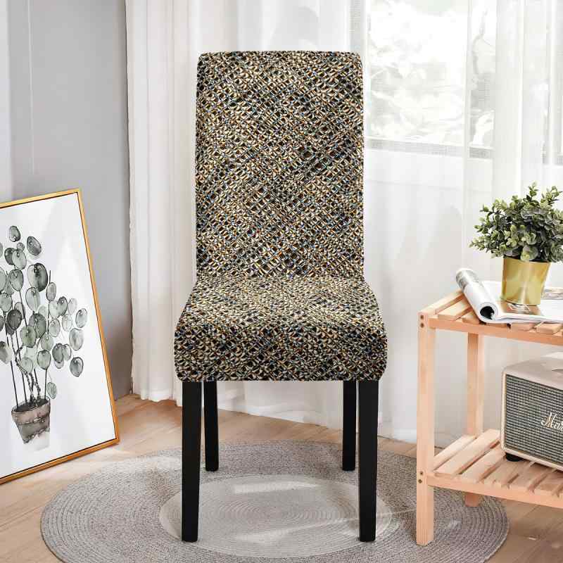 チェアカバー 防塵 伸縮性 滑り止め 洗える 一体型 家庭用 椅子 スツール対応 北欧風 侘寂風 クラシッ..