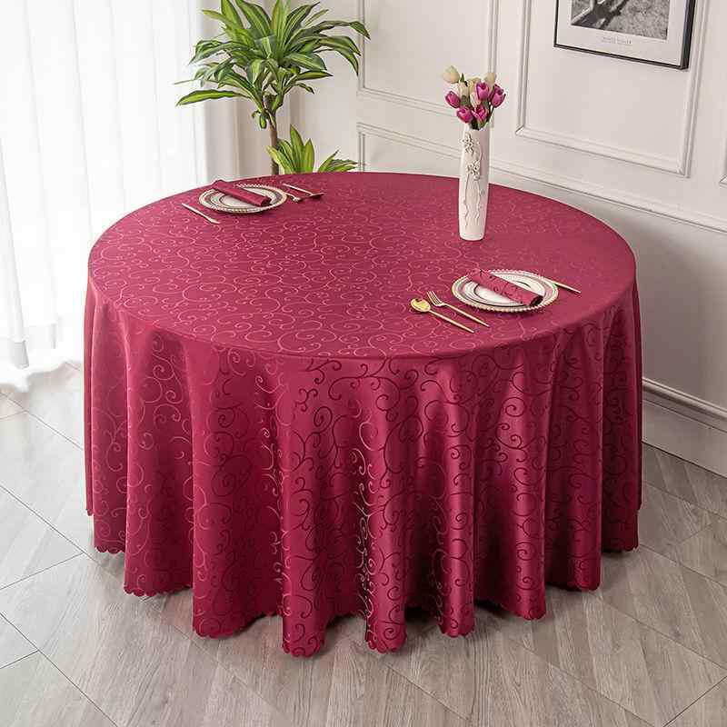テーブルクロス 業務用 ホテル レストラン 結婚式 オフィス 会議用 円形 正方形 耐熱 布製 高級感 ヨーロピアン シンプル モダン おしゃれ 植物柄 花柄 大判 多色展開