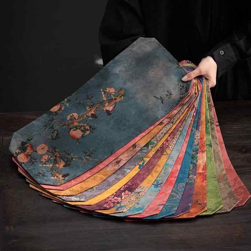 茶席 禅意 レトロ アンティーク調 高級感 香雲紗 両面 吸水マット 速乾性 布製 ティーマット 中国風 テーブルランナー 茶卓 長方形 ロング 和モダン お茶 おもてなし