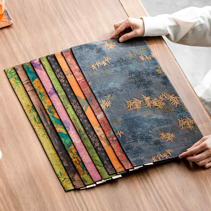 茶席 新中式 レトロ 高級感 香雲紗 布製 禅風 テーブルランナー マット 敷物 お手入れ簡単 和モダン ア..