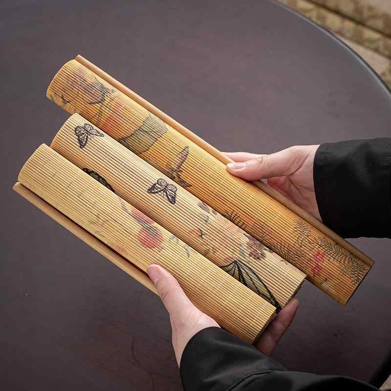 茶席 テーブルランナー 竹製 防水 断熱 撥水 新中式 禅意 和風 高級感 おしゃれ インテリア お茶会 来客用 ティータイム 茶卓用 ロング 長方形 上品 シック