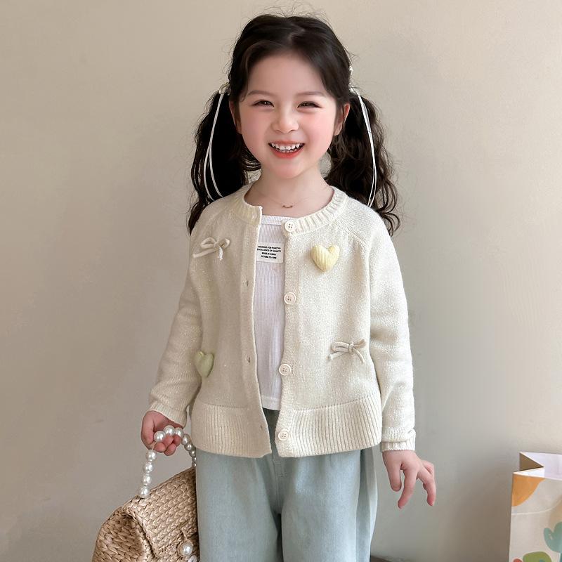 楽天モズラボニットカーディガン 女の子 ベビー キッズ 春秋 おしゃれ かわいい 厚手 ボーダー 丸首 前開き 柔らかい肌触り 長袖 カジュアル 普段使い 羽織り ポリエステル素材