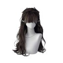 ウィッグ レディース フルウィッグ ロングカール ロリータ系 かわいい 耐熱ファイバー 小顔効果 ぱっつん前髪 ナチュラルスタイル 若見え