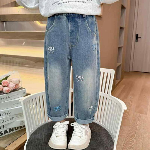 デニムパンツ 女の子 ガールズ キッズ 子供 ウエストゴム ゆったり 柔らかい ロング丈 ミドルウエスト 春秋 ダッドジーンズ ワイドパンツ カジュアル デニムパンツ 女の子 ガールズ キッズ 子供 ウエストゴム ゆったり 柔らかい ロング丈 ミドルウエスト 春秋 ダッドジーンズ ワイドパンツ カジュアル