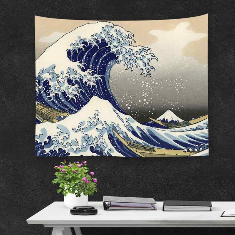 タペストリー 仏像柄 ウォールデコレーション 手洗い可能 ポリエステル製 モダンアート 壁掛け 飾り布 リビング 寝室 子供部屋 室内装飾(x2)