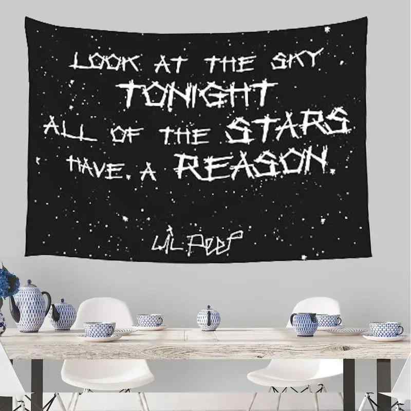 タペストリー 英語名言 星空柄 ウォールアート おしゃれな北欧風 リビング 寝室 書斎 子供部屋 ダイニング 壁掛け インテリア ポリエステル製 手洗い可能