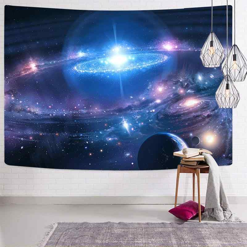 タペストリー 宇宙 銀河柄 幻想的 壁掛け おしゃれ 背景布 装飾 リビング 寝室 寮 子供部屋 書斎 インテリア ポリエステル 手洗い可能 北欧風