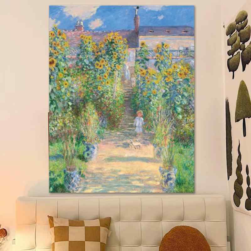 タペストリー おしゃれ 北欧風 ポリエステル製 手洗い可能 ナチュラルガーデン ボタニカル アートフラワー柄 壁掛け リビング 寝室 子供部屋 書斎 背景布 間仕切り インテリア デコレーション