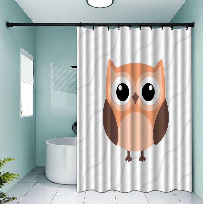 ・カテゴリ: 防水シャワーカーテン・主な素材: ポリエステル・スタイル: フクロウ・柄: フクロウ・特徴: 穴あけ不要・サイズ展開: 90x180cm、120x180cm、150x180cm、180x180cm、180x200cm