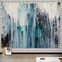 タペストリー 抽象的 青花模様 壁掛け ポリエステル製 北欧風 青 黒 灰 白 個性的 プリント リビング 寝室 書斎 ダイニング 子供部屋 インテリア おしゃれ ポスター 装飾アート