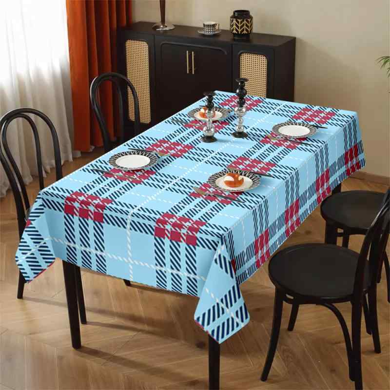 テーブルクロス 3Dデジタルプリント おしゃれ エレガント モダン ポリエステル製 長方形 ダイニング 食卓カバー リビング レストラン装飾用 家庭用 お手入れ簡単(x2)