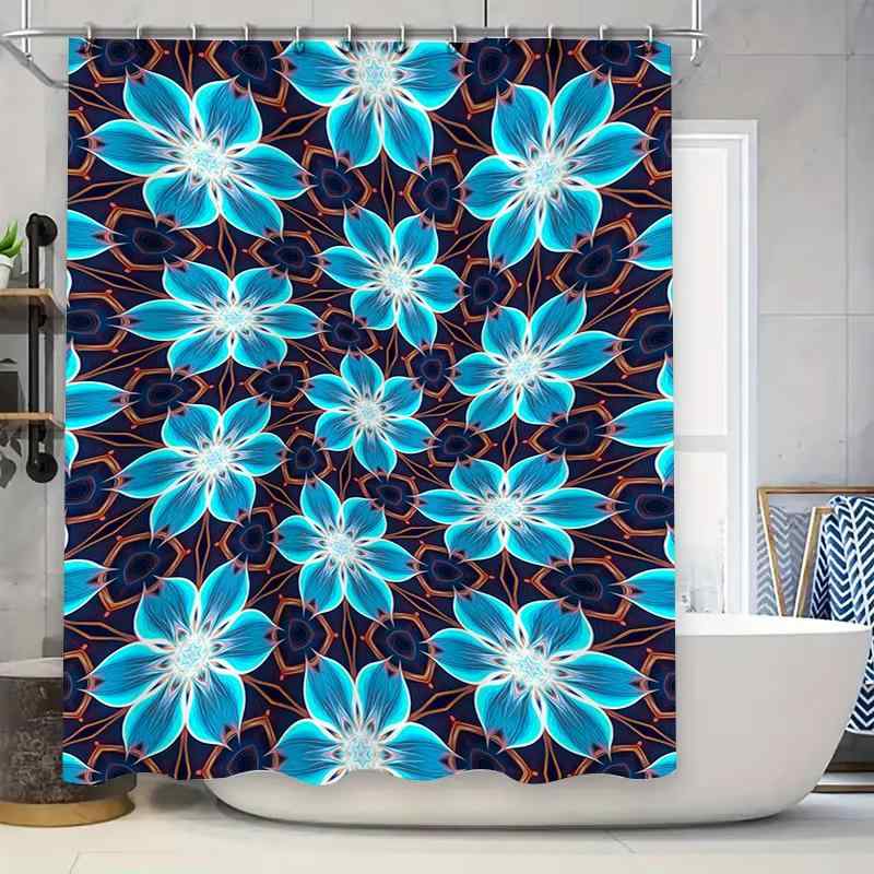 シャワーカーテン 防水 デジタルプリント 個性的 カラフル スタイリッシュ バスルーム 浴室 間仕切り 目隠し 高品質 ポリエステル製