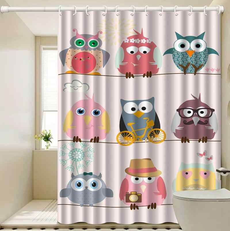 シャワーカーテン 防水 穴あけ不要 デジタルプリント ポリエステル モダン シンプル おしゃれ バスルーム 浴室用 突っ張り棒対応 デザイン豊富