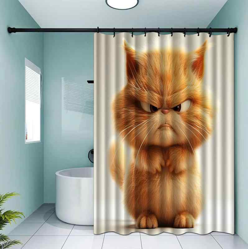 シャワーカーテン 防水 3Dデジタルプリント ポリエステル 穴あけ不要 モダン シンプル 浴室用 間仕切り 多様なデザイン 複数サイズ対応