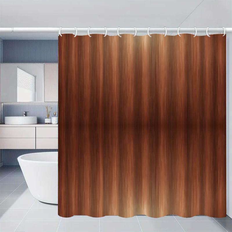 シャワーカーテン 防水 乾湿分離 厚手 デジタルプリント 穴開け不要 ポリエステル製 モダン シンプル 浴室用 バスルーム 間仕切り 目隠し