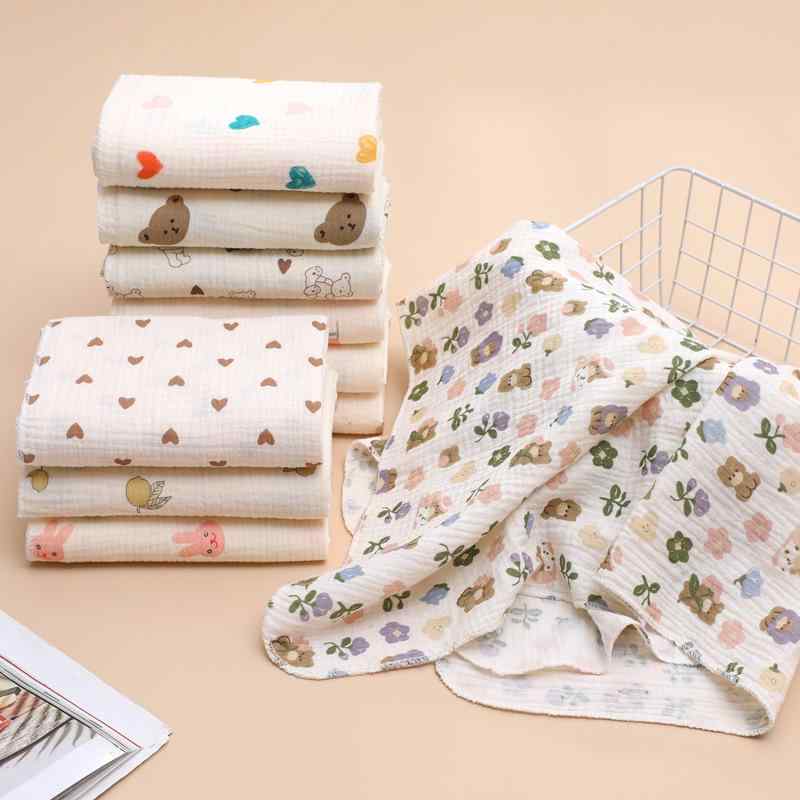 ベビー 新生児 おくるみ ダブルガーゼ 綿100% バスタオル 安全基準A類 夏用 かわいい キャラクター柄 吸水速乾 スワドル
