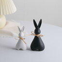 ブックエンド かわいい うさぎ 陶器製 おしゃれ 北欧風 置物 リビング 卓上 インテリア雑貨 デスク周り 本棚装飾 プレゼント ギフト 誕生日 結婚祝い 引っ越し祝い