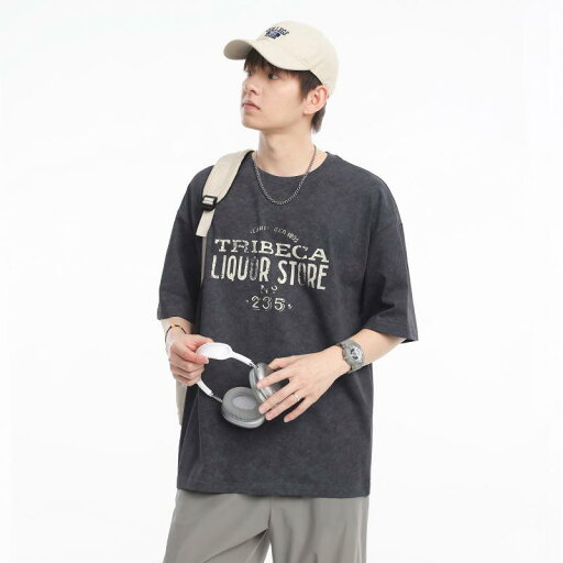 Tシャツ メンズ 接触冷感 吸汗速乾 アメリカン レトロ ゆったり オーバーサイズ 半袖 クルーネック ロゴプリント カジュアル ペアルック ユニセックス 春夏 Tシャツ メンズ 接触冷感 吸汗速乾 アメリカン レトロ ゆったり オーバーサイズ 半袖 クルーネック ロゴプリント カジュアル ペアルック ユニセックス 春夏