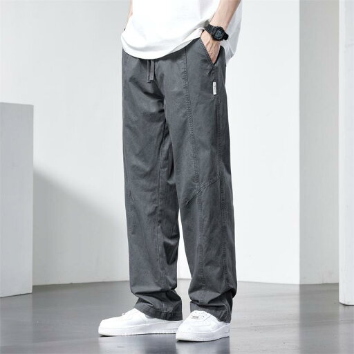 カジュアルパンツ メンズ 春夏 ゆったり ストレートシルエット 綿100% 耐摩耗 トレンド ワイドワークパンツ デイリーユース ルームウェア カジュアルパンツ メンズ 春夏 ゆったり ストレートシルエット 綿100% 耐摩耗 トレンド ワイドワークパンツ デイリーユース ルームウェア