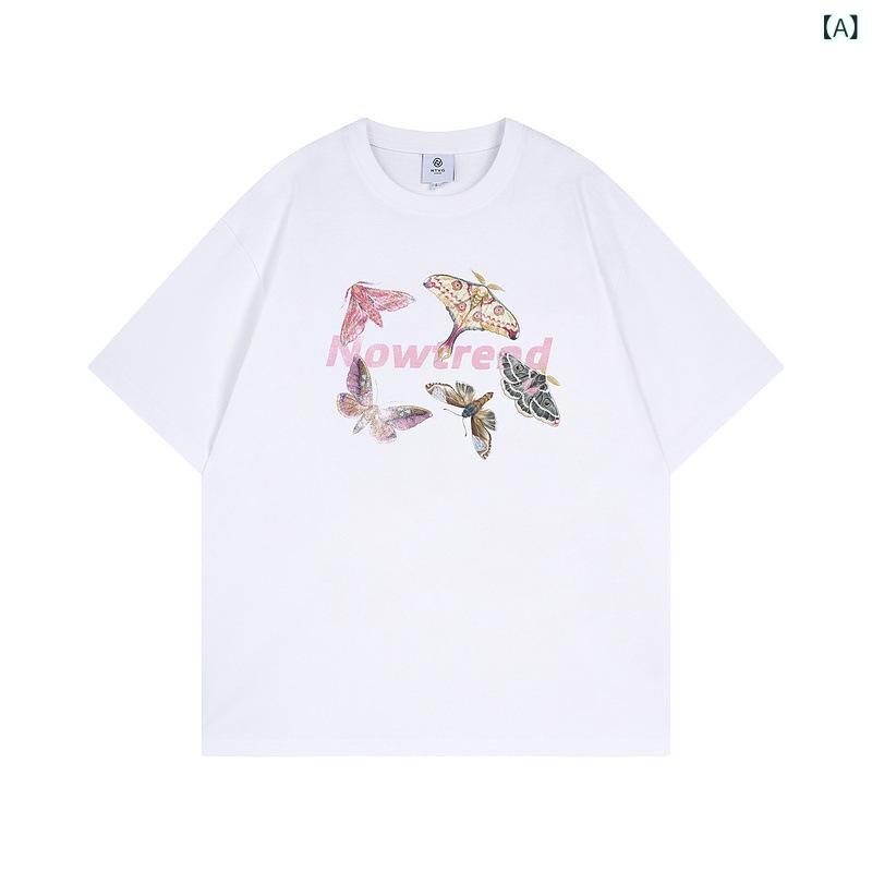 Tシャツ 男女兼用 メンズ レディース 通気性 コットン 半袖 ゆったり オーバーサイズ アルファベットプリント ラウンドネック クルーネック カジュアル ストリート系 春夏トップス 部屋着 ペア カップルコーデ