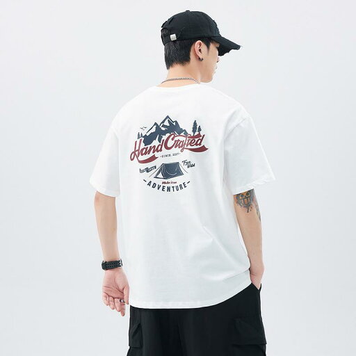 Tシャツ メンズ 春夏 通気性 吸湿速乾 クルーネック ビッグシルエット ゆったり プリント 半袖 ストリート系 アメカジ 三本針ステッチ Tシャツ メンズ 春夏 通気性 吸湿速乾 クルーネック ビッグシルエット ゆったり プリント 半袖 ストリート系 アメカジ 三本針ステッチ