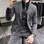スーツ メンズ 形態安定 防シワ スリムフィット 大きいサイズ スリーピース ビジネス フォーマル 結婚..