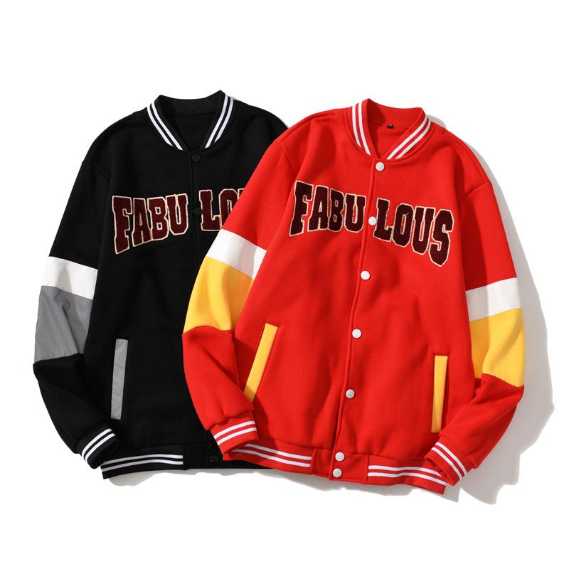 スタジャン メンズ ルーズフィット オーバーサイズ ゆったり カジュアル ストリート スポーツMIX 韓国ファッション ロゴプリント 綿 コ..