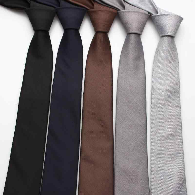 ネクタイ メンズ ビジネス フォーマル 結婚式 新郎 披露宴 パーティー 無地 スリムタイ 細身 6cm幅 ポリエステル スーツ 小物 男性用