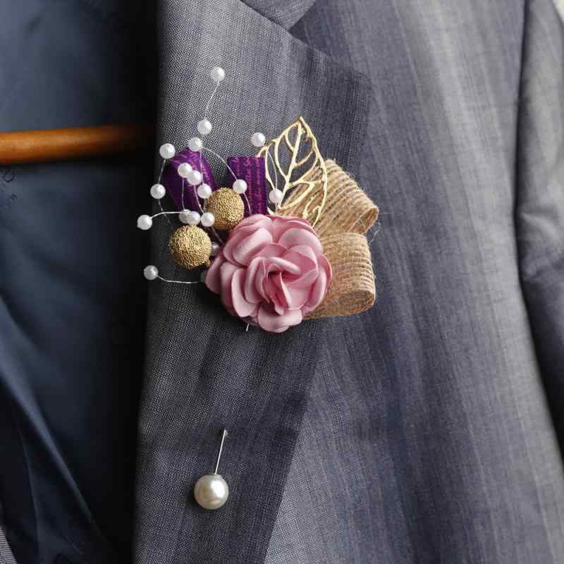 コサージュ リストブーケ ウェディング 結婚式 花嫁 ブライズメイド お揃い パール エレガント ナチュラル ハンドメイド フォーマル ドレス用 アクセサリー ...