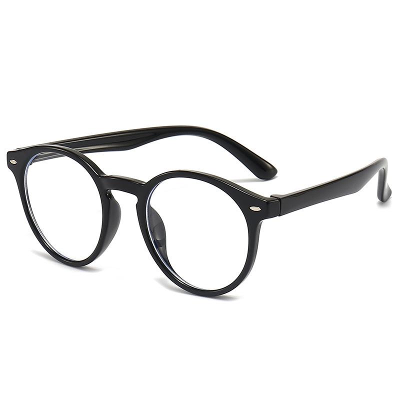 メガネ キッズ 子供用 学生向け ブルーライトカット 度なし 軽量 弾力性 ソフトフレーム フルリム ラウンド型 丸型 TR90素材 多色展開