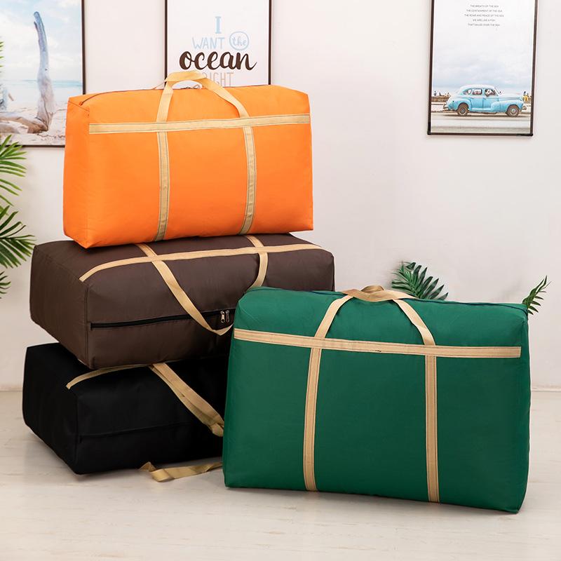 引越しバッグ 大容量 厚手 手提げ 頑丈 600D オックスフォード生地 布団 衣類 荷物 収納袋 旅行 トラベルバッグ 整理整頓 多機能(x2)