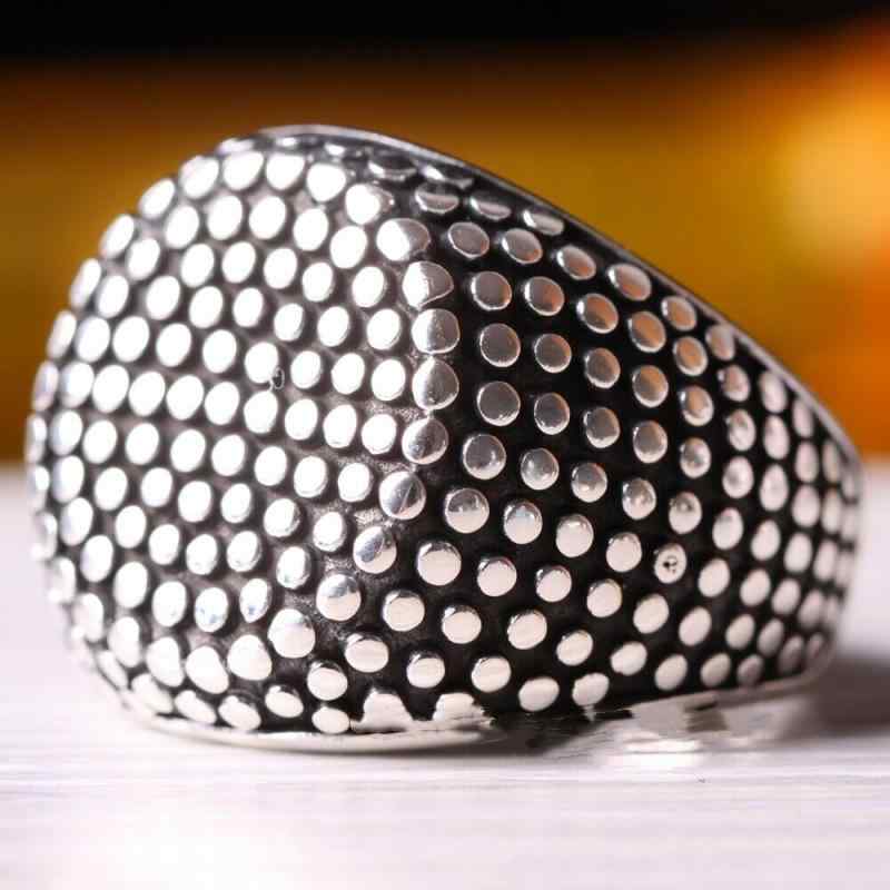 指輪 メンズ 欧米風 レトロ ヴィンテージ 個性的 ユニーク パンク ロック バイカー バイク ドット柄 円..