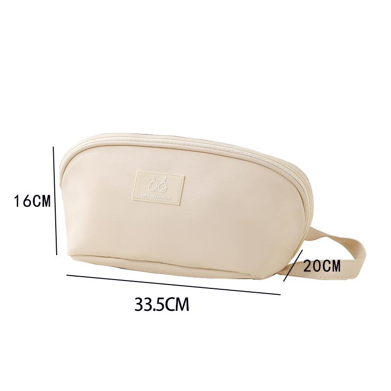トラベルポーチ レディース 防水 PUレザー 下着 ブラジャー ショーツ ランジェリー 収納ケース 仕切り付き 旅行用 衣類整理 シンプル 無地 ピンク ベージュ 水色 グリーン