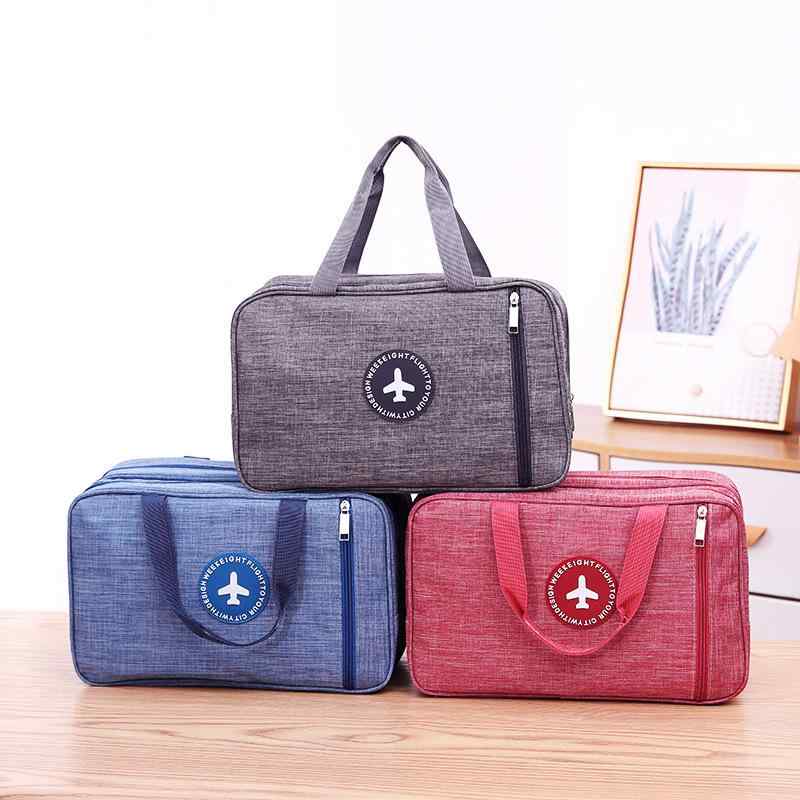 トラベルポーチ 乾湿分離 撥水加工 防塵 手提げ 大容量 洗面用具入れ 化粧ポーチ スイムバッグ ジムバッグ 携帯 多機能 旅行 出張 アウトドア オックスフォード生地